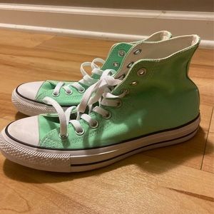 Mint Green High Top Converse